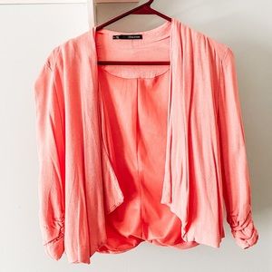 Coral/Peach blazer